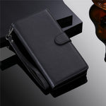 For iPhone 17th / 16th Case 2 in 1 Detachable Magnetic Leather Wallet Mobile Cover with Strap
