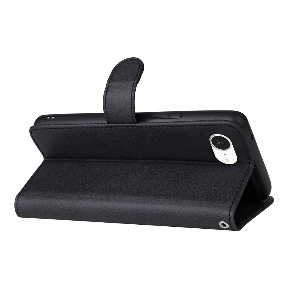 For iPhone 17th / 16th Case 2 in 1 Detachable Magnetic Leather Wallet Mobile Cover with Strap