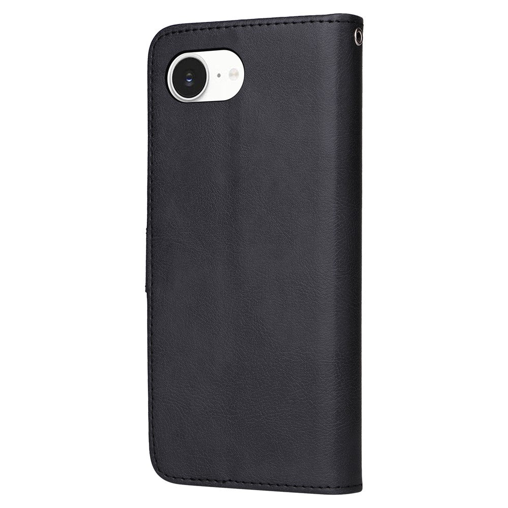 For iPhone 17th / 16th Case 2 in 1 Detachable Magnetic Leather Wallet Mobile Cover with Strap