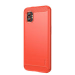 MOFI For Samsung Galaxy XCover7 Pro Back Cover Brushed Texture Carbon Fiber Soft TPU Case