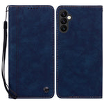 Samsung Galaxy A15 4G / 5G-skal, linjert mönster, plånbok i läder med mobilrem
