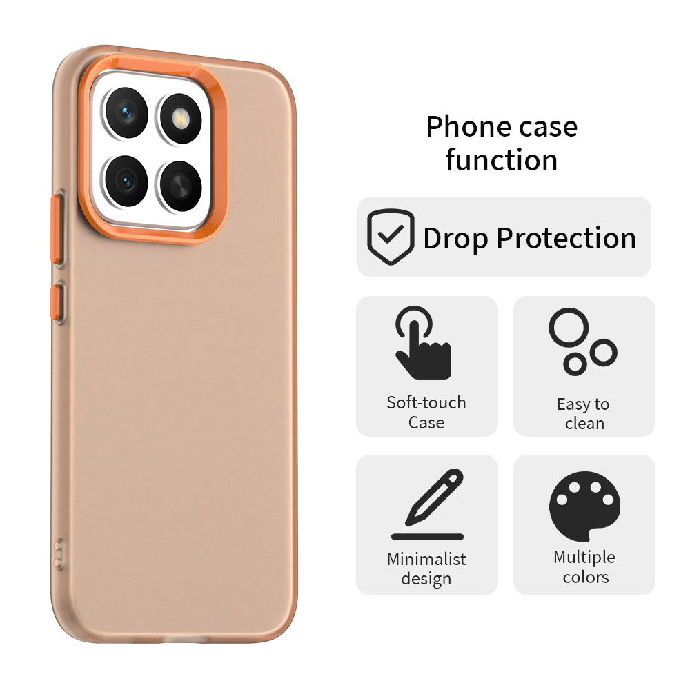 For Honor X8c 4G Case PC + TPU + PET Matte Anti-Drop Phone Back Cover