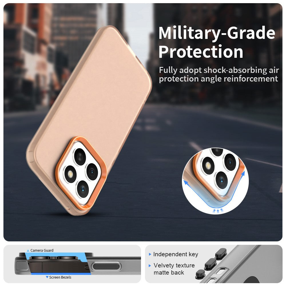For Honor X8c 4G Case PC + TPU + PET Matte Anti-Drop Phone Back Cover