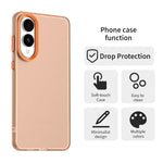 Til Samsung Galaxy S25 Edge cover, PC + TPU + PET mat anti-fald telefon bagcover