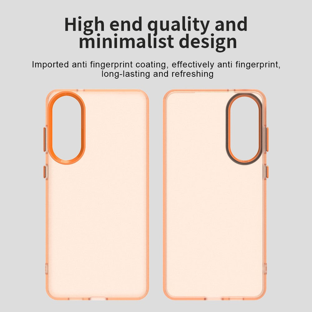 Til Samsung Galaxy S25 Edge cover, PC + TPU + PET mat anti-fald telefon bagcover