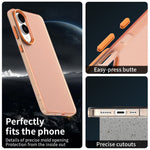 Til Samsung Galaxy S25 Edge cover, PC + TPU + PET mat anti-fald telefon bagcover