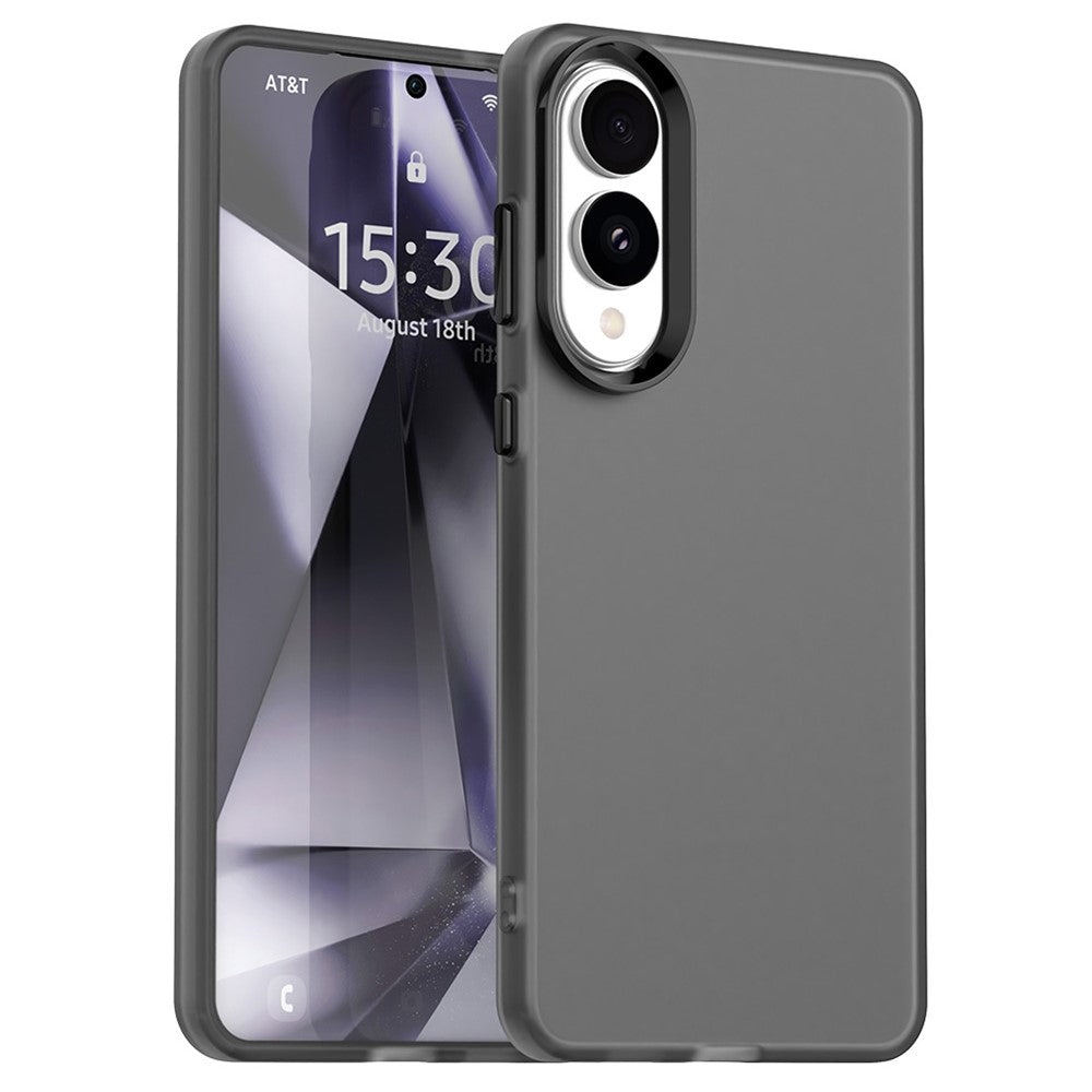 Til Samsung Galaxy S25 Edge cover, PC + TPU + PET mat anti-fald telefon bagcover