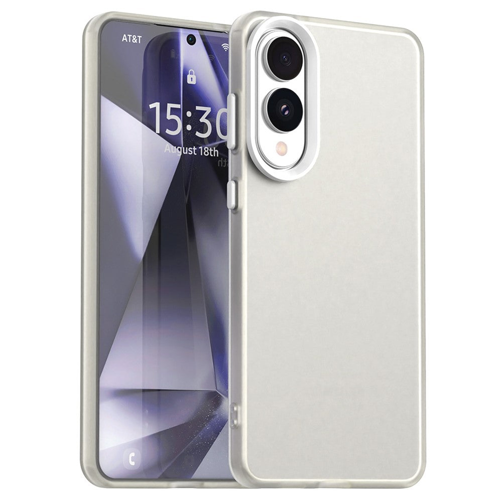 Til Samsung Galaxy S25 Edge cover, PC + TPU + PET mat anti-fald telefon bagcover
