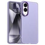 Til Samsung Galaxy S25 Edge cover, PC + TPU + PET mat anti-fald telefon bagcover