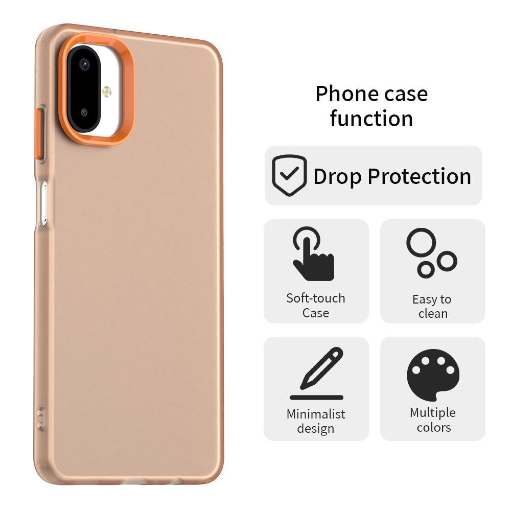 For Samsung Galaxy F06 5G  /  M06 5G Case PC + TPU + PET Matte Anti-Drop Phone Back Cover