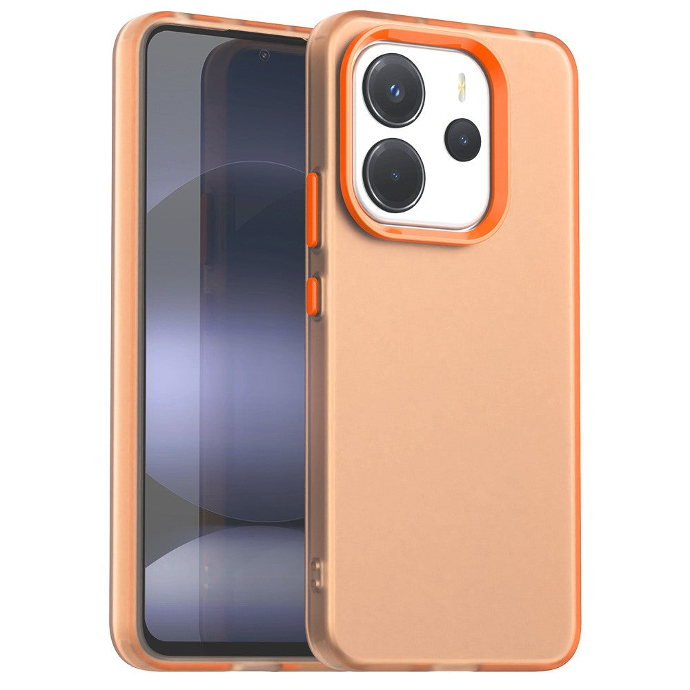 For Xiaomi Redmi Note 14 4G (164.84mm) Case PC + TPU + PET Matte Anti-Drop Phone Back Cover