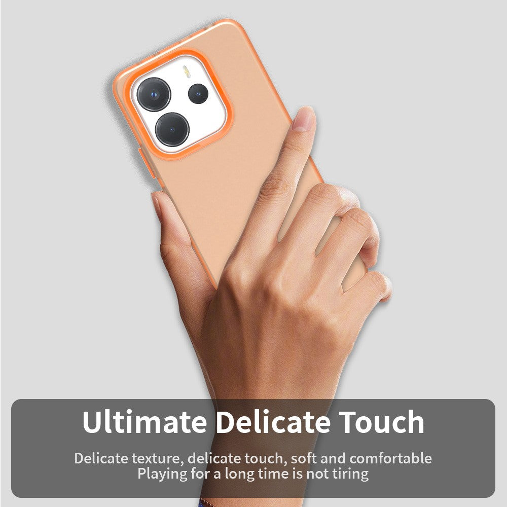 For Xiaomi Redmi Note 14 4G (164.84mm) Case PC + TPU + PET Matte Anti-Drop Phone Back Cover