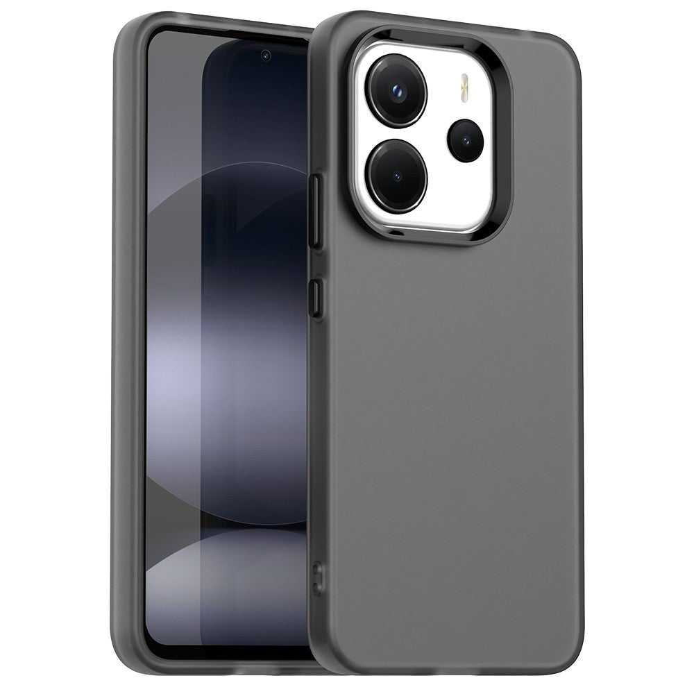 For Xiaomi Redmi Note 14 4G (164.84mm) Case PC + TPU + PET Matte Anti-Drop Phone Back Cover