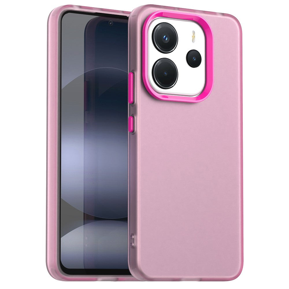 For Xiaomi Redmi Note 14 4G (164.84mm) Case PC + TPU + PET Matte Anti-Drop Phone Back Cover