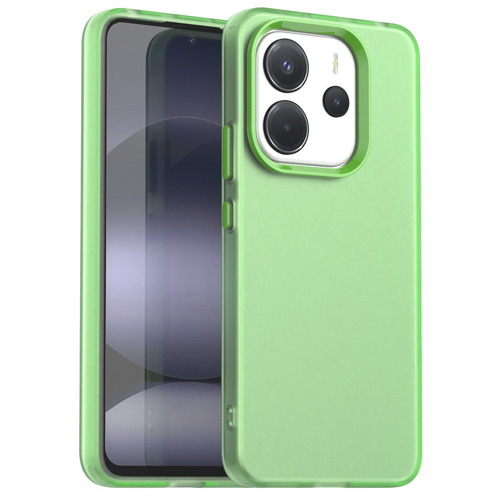 For Xiaomi Redmi Note 14 4G (164.84mm) Case PC + TPU + PET Matte Anti-Drop Phone Back Cover