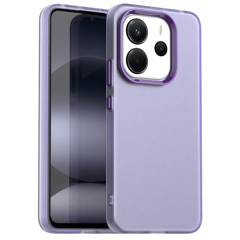 For Xiaomi Redmi Note 14 4G (164.84mm) Case PC + TPU + PET Matte Anti-Drop Phone Back Cover