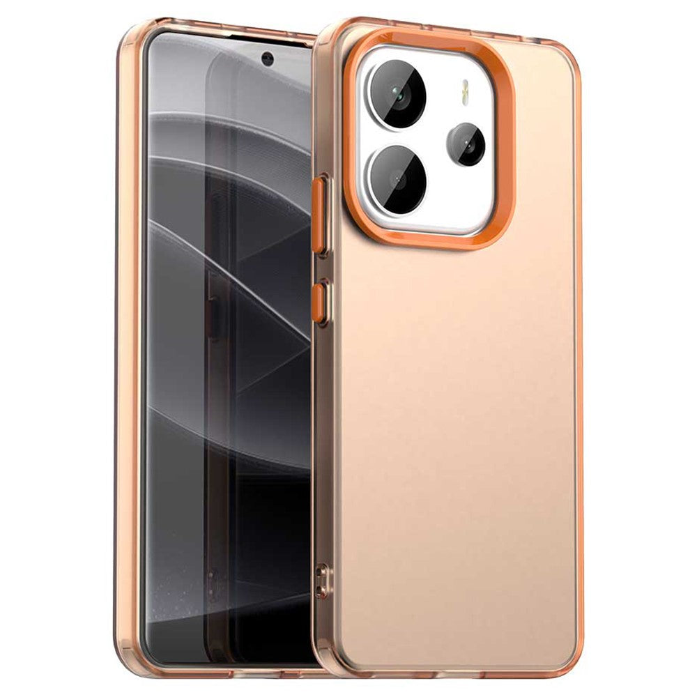 For Xiaomi Redmi Note 14 4G (163.25mm) Case PC + TPU + PET Matte Anti-Drop Phone Back Cover