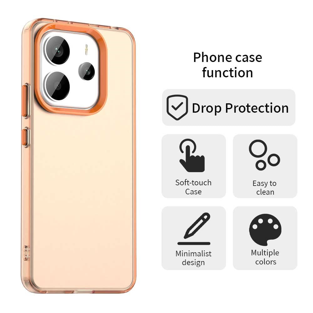 For Xiaomi Redmi Note 14 4G (163.25mm) Case PC + TPU + PET Matte Anti-Drop Phone Back Cover