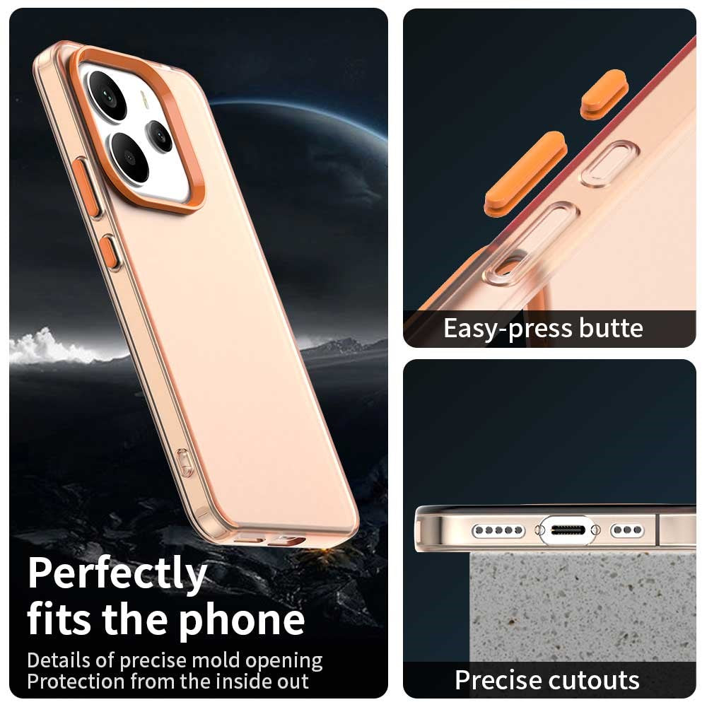 For Xiaomi Redmi Note 14 4G (163.25mm) Case PC + TPU + PET Matte Anti-Drop Phone Back Cover