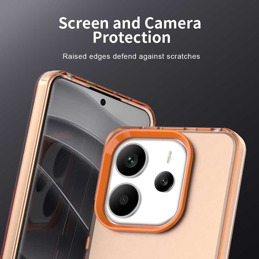 For Xiaomi Redmi Note 14 4G (163.25mm) Case PC + TPU + PET Matte Anti-Drop Phone Back Cover