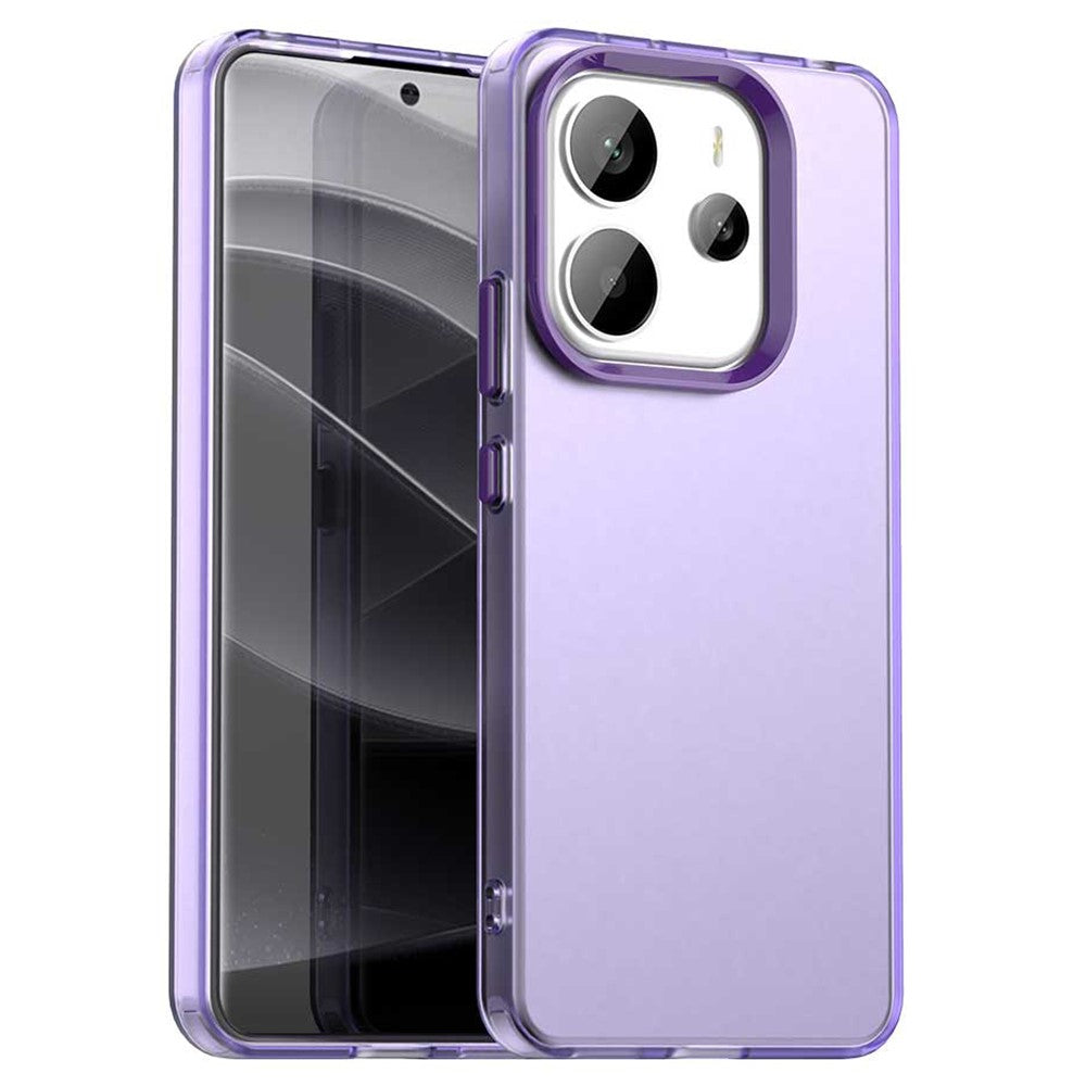 For Xiaomi Redmi Note 14 4G (163.25mm) Case PC + TPU + PET Matte Anti-Drop Phone Back Cover