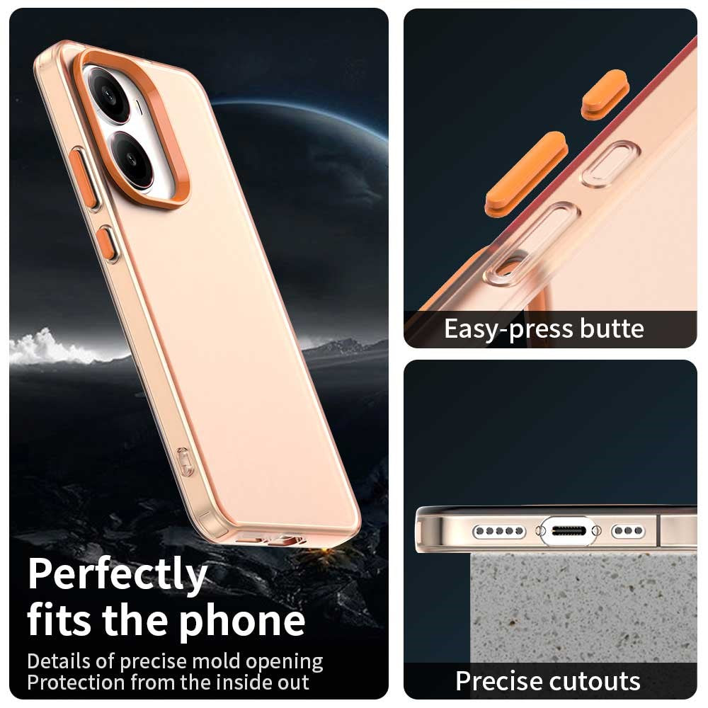 Xiaomi Poco X7 Pro 5G / Redmi Turbo 4 5G-skal PC + TPU + PET Matt fallskyddande bakstycke