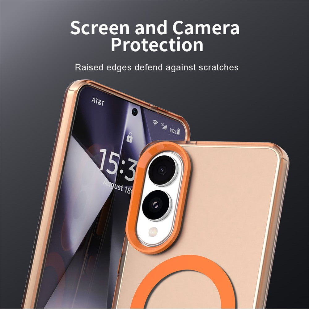 For Samsung Galaxy S25 Edge Magnetic Case Anti Drop Hybrid Phone Back Cover