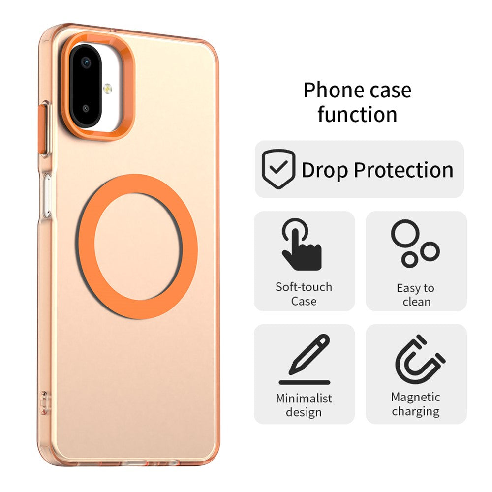 Til Samsung Galaxy F06 5G / M06 5G Magnetisk Cover Anti-fald Hybrid Telefon Bagcover