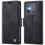 AUTSPACE For Xiaomi Redmi 12C 4G / Xiaomi Redmi 11A 4G Case  A11 RFID Blocking Retro Leather Cell Phone Wallet Cover