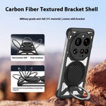 For Xiaomi 15 Ultra Case with Kickstand Heat Dissipation Hard PC Phone Back Cover Carbon Fiber Texture
