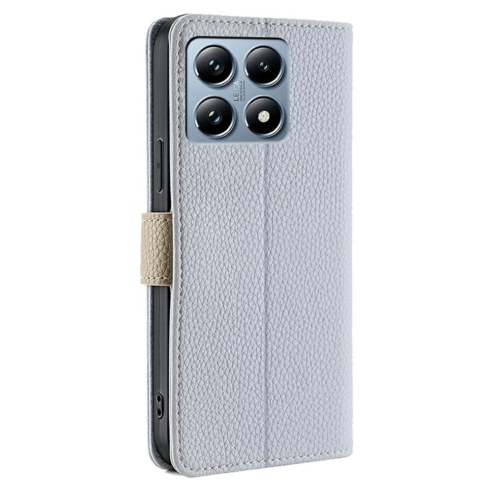 For Xiaomi 14T Pro Case Mirror Wallet Leather Phone Cover with Chain Shoulder Strap