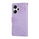For Xiaomi Redmi Note 13 Pro+ 5G Case Rose Flower PU Leather Wallet Phone Cover with 3 Card Slots