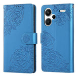 For Xiaomi Redmi Note 13 Pro+ 5G Case Rose Flower PU Leather Wallet Phone Cover with 3 Card Slots
