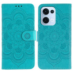 For Oppo Reno13 5G (Global) Case PU Leather Mandala Imprinted Design Wallet Phone Cover