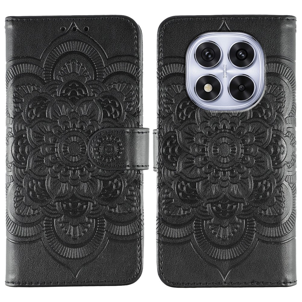 Phone Case For Xiaomi Redmi Note 14 Pro 4G / 5G / Note 14 Pro+ 5G / Poco X7 5G PU Leather Mandala Imprinted Design Wallet Cover