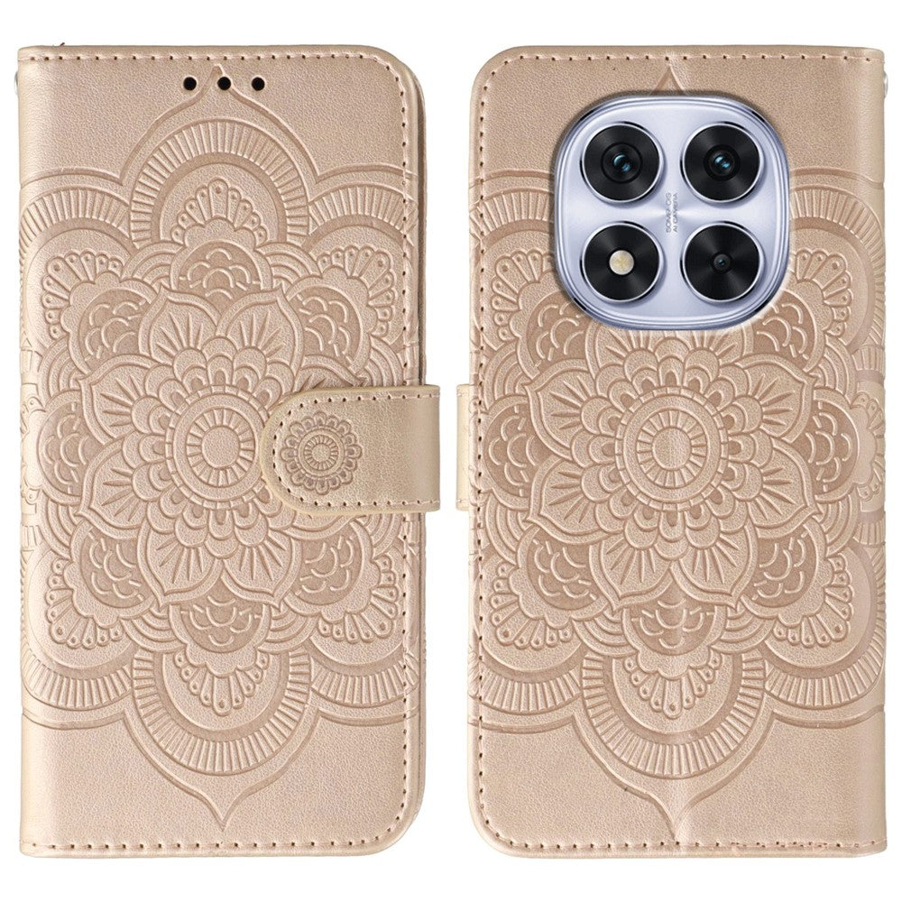 Phone Case For Xiaomi Redmi Note 14 Pro 4G / 5G / Note 14 Pro+ 5G / Poco X7 5G PU Leather Mandala Imprinted Design Wallet Cover