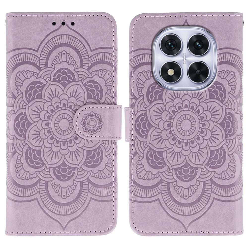 Phone Case For Xiaomi Redmi Note 14 Pro 4G / 5G / Note 14 Pro+ 5G / Poco X7 5G PU Leather Mandala Imprinted Design Wallet Cover