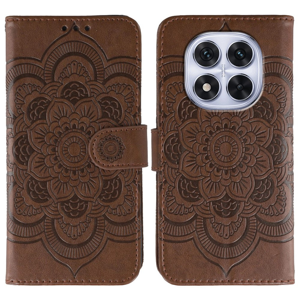 Phone Case For Xiaomi Redmi Note 14 Pro 4G / 5G / Note 14 Pro+ 5G / Poco X7 5G PU Leather Mandala Imprinted Design Wallet Cover