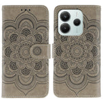 For Xiaomi Redmi Note 14 5G / Poco M7 Pro 5G Case PU Leather Mandala Imprinted Design Wallet Phone Cover