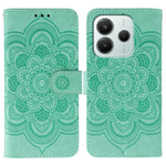 For Xiaomi Redmi Note 14 5G / Poco M7 Pro 5G Case PU Leather Mandala Imprinted Design Wallet Phone Cover