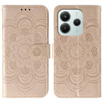 For Xiaomi Redmi Note 14 5G / Poco M7 Pro 5G Case PU Leather Mandala Imprinted Design Wallet Phone Cover