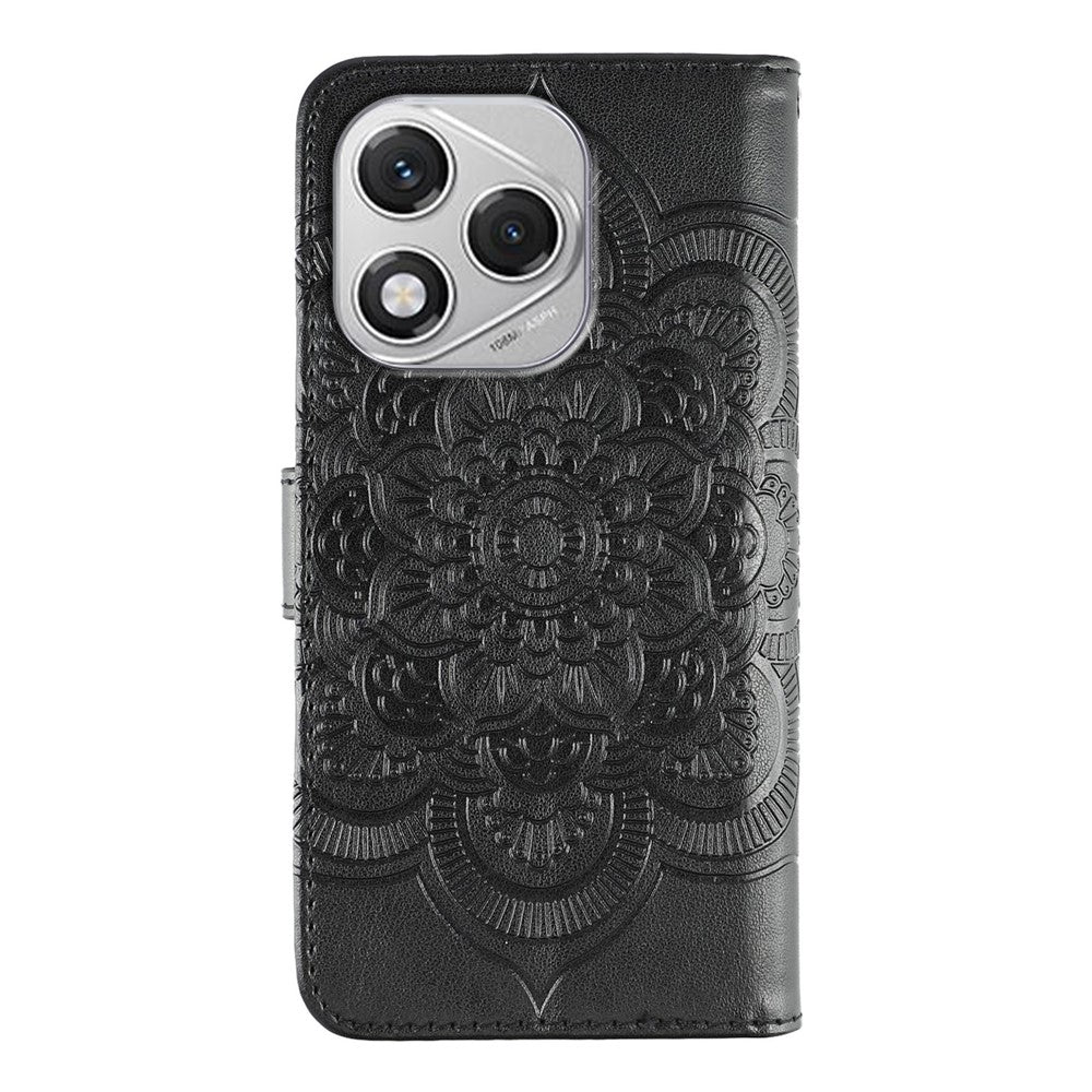 For Honor 400 Lite 5G Case PU Leather Mandala Imprinted Design Wallet Phone Cover