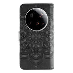 For Xiaomi 15 Ultra Case PU Leather Mandala Imprinted Design Wallet Phone Cover