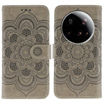 For Xiaomi 15 Ultra Case PU Leather Mandala Imprinted Design Wallet Phone Cover