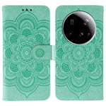 For Xiaomi 15 Ultra Case PU Leather Mandala Imprinted Design Wallet Phone Cover