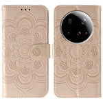 For Xiaomi 15 Ultra Case PU Leather Mandala Imprinted Design Wallet Phone Cover