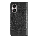 For Xiaomi Poco X7 Pro 5G / Redmi Turbo 4 5G Case PU Leather Mandala Imprinted Design Wallet Phone Cover