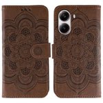 For Xiaomi Poco X7 Pro 5G / Redmi Turbo 4 5G Case PU Leather Mandala Imprinted Design Wallet Phone Cover