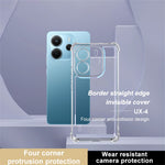 IMAK UX-4 Series For Xiaomi Redmi Note 14 4G (164.84mm) Case Straight Frame Four Corner Shockproof Clear TPU Cover
