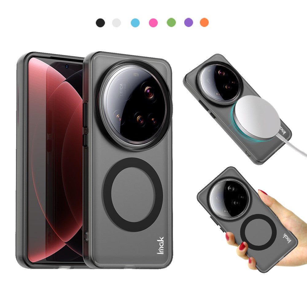 IMAK For Xiaomi 15 Ultra Case Magnetic Case Candy Color Anti Drop TPU + PET Back Cover